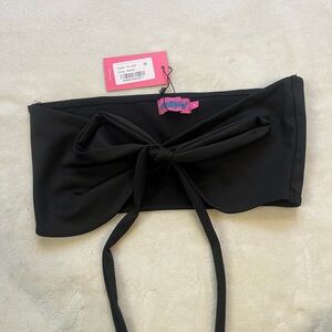 Edikted Black Bow Detail Top